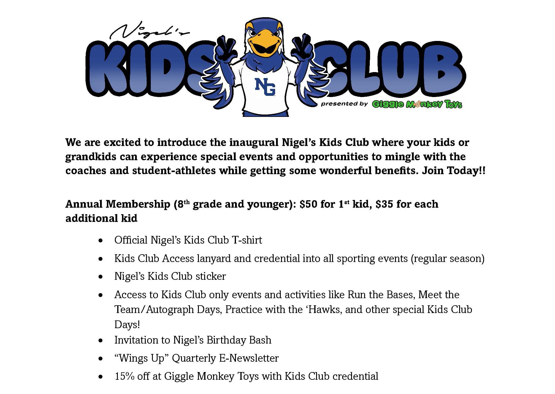 UNG kids club form
